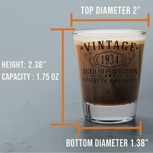 Spotted Dog Vintage “1934” Printed 1.75oz Shot Glass